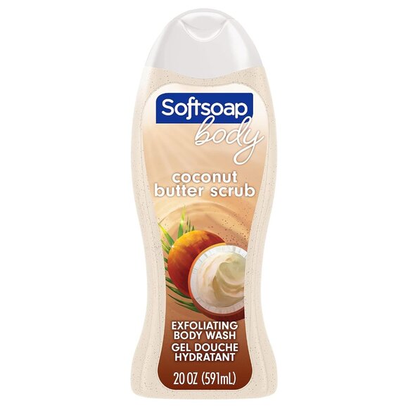 Softsoap Body Wash Exfoliating Scrub, Coconut Butter Scent, 20 oz - Picture 1 of 1